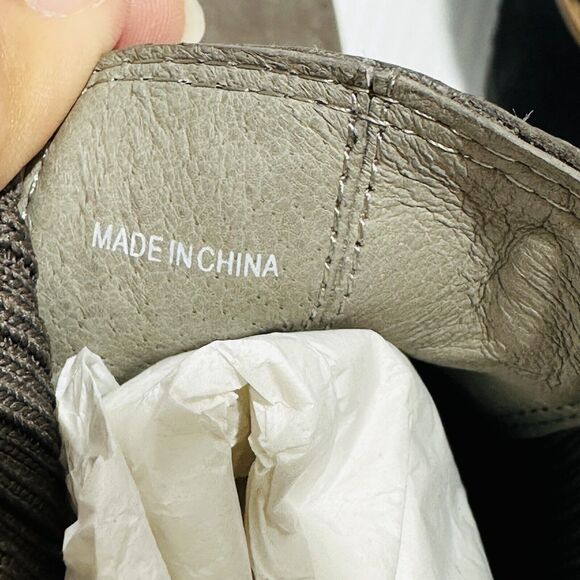 Eileen Fisher Lilou Women's US 6.5 Chelsea Bootie Rye Taupe Nubuck Wedge Heel - Picture 13 of 14